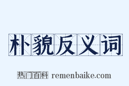 朴貌反义词是什么意思的图片